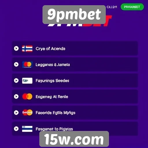 Opções de pagamento disponíveis no 9pmbet